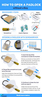 how to open a padlock without a key in