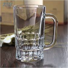 Zsk Glass Beer Mug With Handle
