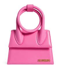 womens jacquemus pink leather le