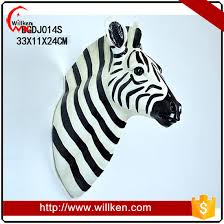 whole polyresin zebra head for wall