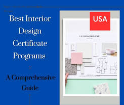 25 best interior design certificate