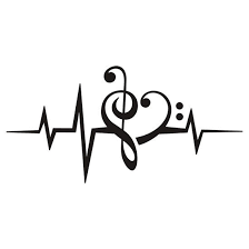 The symbol used for the treble clef looks like the letter g with the bottom part encircling the second line of the staff. Music Heart Pulse Love Music Bass Clef Treble Clef Classic Dance Electro Sticker By Anne Mathiasz Music Tattoos Music Heart Music Tattoo Designs