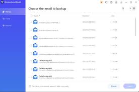 backup emails to external storage