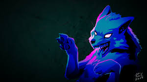 wolf wallpaper neon free to use by