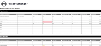 project management excel templates