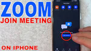 how to join a zoom meeting on iphone