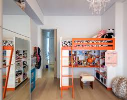 Tips for choosing a loft bed and desk combo. Inspired Loft Bed With Desk Underneath In Kids Contemporary With Bunk Beds With Desk Next To Loft Beds Desks Alongside Bed Desk Combo And Loft Open Floor Plan