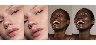 retouching skin in beauty photos