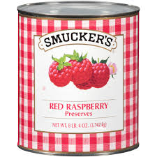 smucker 10 tin red raspberry preserves