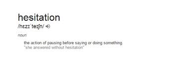 نتیجه جستجوی لغت [hesitation] در گوگل