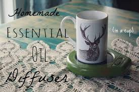 homemade essential oil diffuser with a