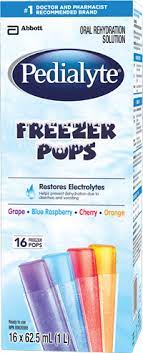 rehydrate with pedialyte freezer pops