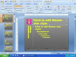 Microsoft Powerpoint 2007 Training Slide Master Youtube