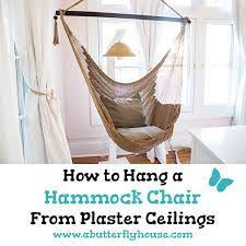 how to hang a hammock chair from the