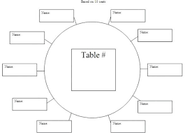Party Seating Chart Template Flybymedia Co