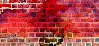 Red Brick Wall Graffiti Background