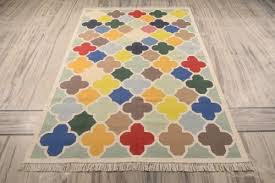 woven cotton flat weave rug uk home