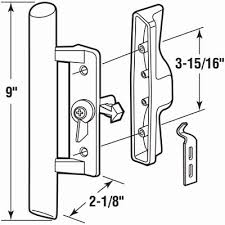 Sliding Patio Door Handle Black