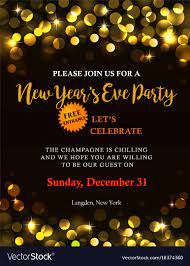 new year party invitation royalty free