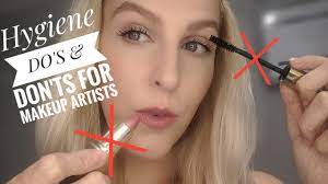 hygiene guidance for makeup artist and