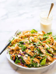 Add the rice wine vinegar and mix well. Applebee S Oriental Chicken Salad With Oriental Dressing