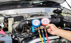 Automotive ac diagnostics, operation and repair. Car Air Conditioner Check Service Leak Detection Fill Refrigerant Device And Meter Liquid Cooling In The Car By Specialist Technicians 451252770 Larastock