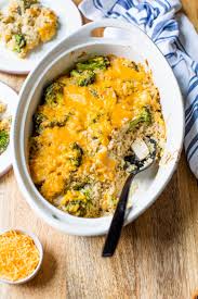 I did make the following changes from the recipe: Chicken Broccoli Rice Casserole Recipe Without Soup Well Plated By Erin