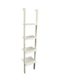 Tier Wooden Ladder Wall Shelf Unit