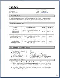 Electronics And Communication Engineering Resume Samples For Freshers