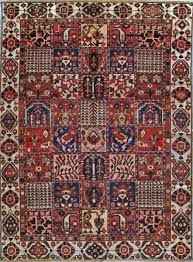6x9 red bakhtiari hand knotted persian