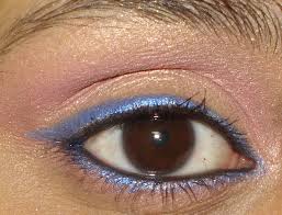 quick and easy gold pink blue party eye