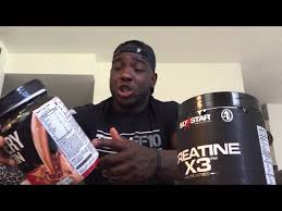 recovery whey protein and creatine x3