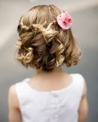 Incorporating real flowers into your wedding hairstyle always gives a sophisticated style. 8 Of The Cutest Wedding Flower Girl Hairstyles You Ll Ever See Tulle Chantilly Wedding Blog