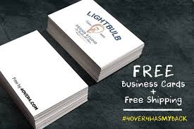 Free Business Cards Free Shipping Yes Totally Free 4over4 Com