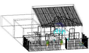 Loft House 3 D Plan Detail Dwg File