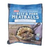 What are the ingredients in frozen meatballs?