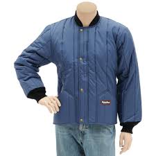 Refrigiwear Navy Blue Nylon Insulated Cooler Jacket Large