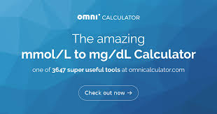 mmol l to mg dl calculator
