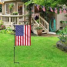 Wrought Iron Garden Flag Stand