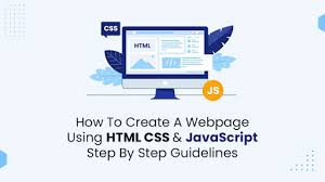 webpage using html css and javascript