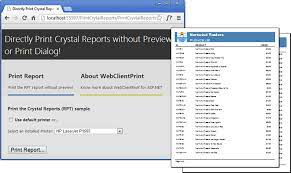 how to directly print a crystal reports
