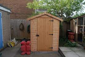 Build A Shed Base Out Of Paving Slabs
