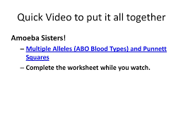 Worksheet will open in a new window. Multiple Alleles Ppt Download