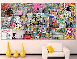 Collage Wall Art Street Art Canvas