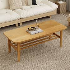 double layer rectangular coffee table