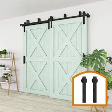 Sliding barn door for small closet. Amazon Com Zekoo 4 Ft Bypass Sliding Barn Door Hardware Steel Track For Small Space Closet Kitchen Kit Low Ceiling Home Improvement