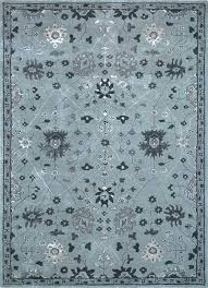 blue smoke gray hand tufted rug ebay