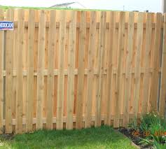 A shadow box fence is a type of privacy fence constructed by placing pickets on opposite sides of the fence, with each picket spaced out. Wood Shadow Box The American Fence Company