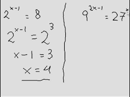 exponential equations question with