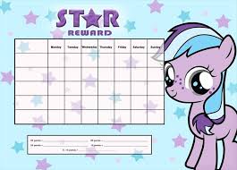 My Little Pony A4 Magnet Reward Chart Kristen Doherty